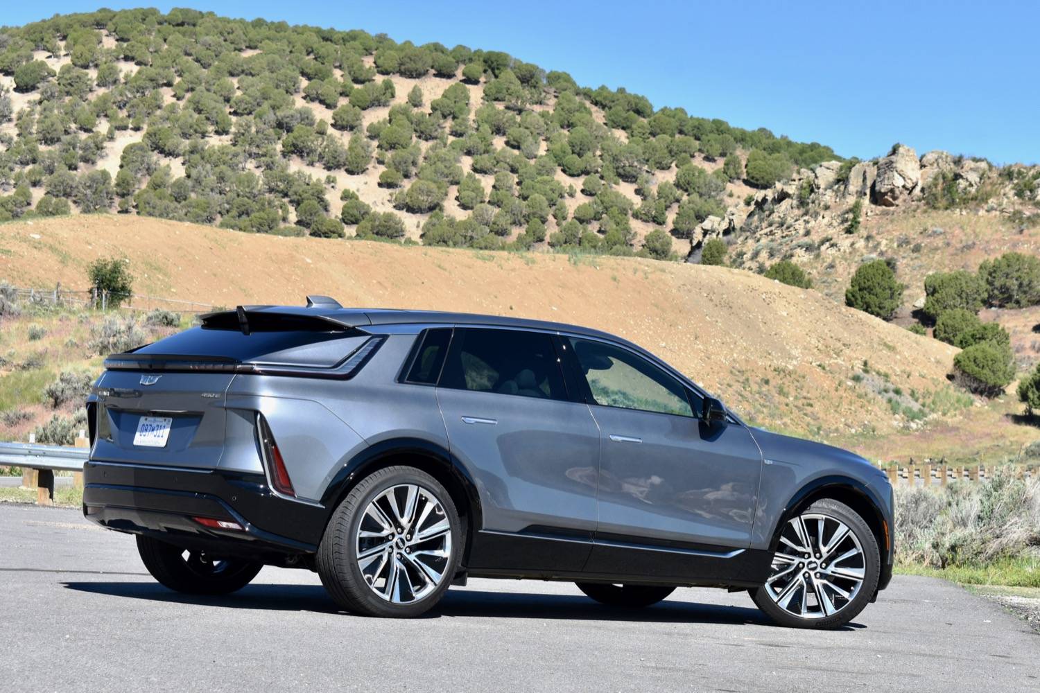 2023-Cadillac-Lyriq-rear-three-quarter